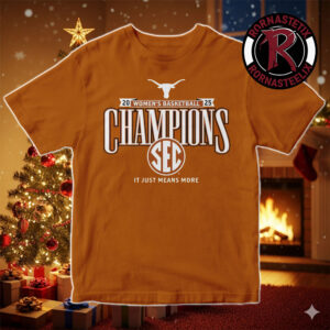 Texas Longhorns 2025 SEC Women’s Basketball Regular Season Champions Locker Room Unisex T Shirt
