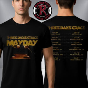 Three Days Grace The Alienation Tour 2026 2 Lead Singers Mayday Tour Dates Unisex T Shirt Two Sided