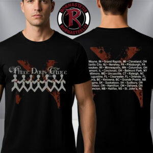 Three Days Grace The Alienation Tour 2026 ft 2 Lead Singers Paper People Tour Dates Unisex T Shirt Two Sided