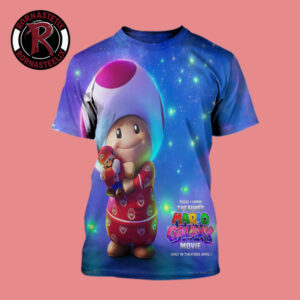 Toad And Mario New Poster The Super Mario Galaxy Movie Only In Theaters April 1 2026 All Over Print Shirt