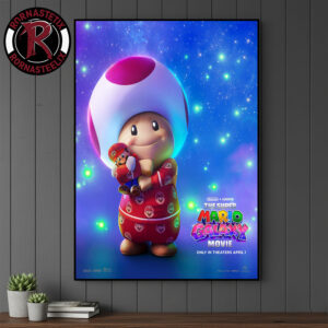 Toad And Mario New Poster The Super Mario Galaxy Movie Only In Theaters April 1 2026 Poster Canvas Decor