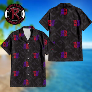 Transformers Autobots vs Decepticons Iconic Logo Hawaiian Shirt
