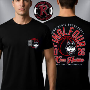 UConn Huskies 2026 NCAA Men’s Basketball Tournament March Madness Final Four April 4 6 2026 Unisex T Shirt Two Sided