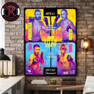 UFC 327 Two Tittle Fights World Light Heavyweight Championship And World Flyweight Championship On April 11 2026 Poster Canvas Decor