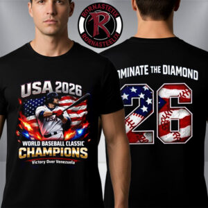 USA 2026 World Baseball Classic Champions Victory Over Venezuela Unisex T Shirt Two Sided