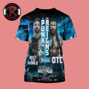WWE World Heavyweight Championship CM Punk vs Roman Reigns At Westle Mania Vegas On April 18 19 2026 All Over Print Shirt