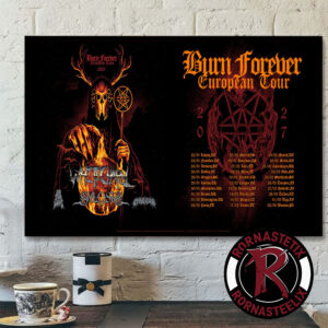 Whitechapel Burn Forever European Tour 2027 Schedule Merchandise Poster Horizontal