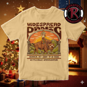 Widespread Panic Event Poster At Kettlehouse Amphitheater On July 7 8 2026 Bonner MT Unisex T Shirt