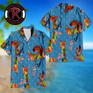 Zootopia Hopps And Wilde I Love You Partner Hawaiian Shirt
