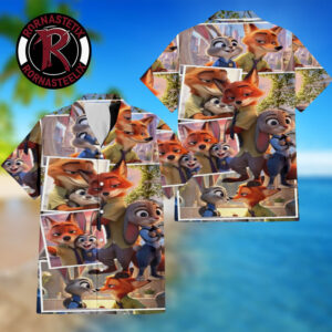 Zootopia Nick And Judy Photo For Fan Gift Hawaiian Shirt