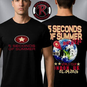 5 Seconds Of Summer Everyone’s A Star World Tour 2026 Merch Tee At The O2 Arena London UK On April 2 2026 Unisex T Shirt Two Sided