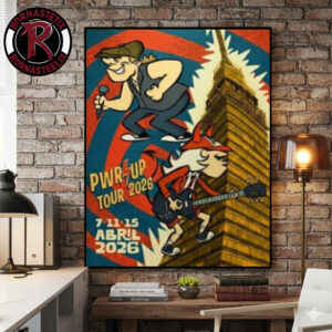 ACDC Pwr Up Tour 2026 At Estadio GNP Seguros Mexico City On April 7 11 15 2026 Angus Young x Brian Johnson Artwork Poster Canvas Decor