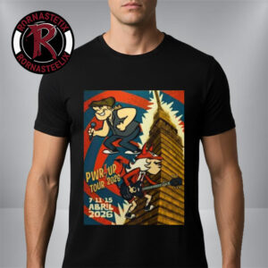 ACDC Pwr Up Tour 2026 At Estadio GNP Seguros Mexico City On April 7 11 15 2026 Angus Young x Brian Johnson Artwork Unisex T Shirt