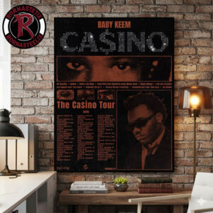 Baby Keem The Casino Tour 2026 New Poster Schedule Tour Dates Poster Canvas Decor