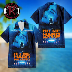Billie Eilish New Poster Hit Me Hard And Soft The Tour 2026 Fan Gift Hawaiian Shirt