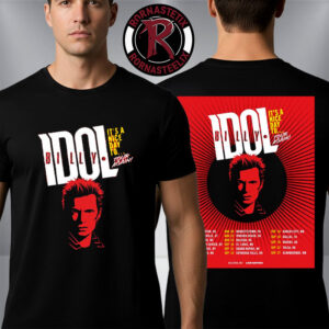 Billy Idol It’s A Nice Day To Tour Again 2026 North America Schedule Tour Dates Unisex T Shirt Two Sided