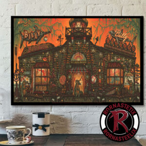 Billy Strings Springs 2026 St Augustine Single Night On April 2 4 2026 At St Augustine Amphitheatre Art By Luke Martin Poster Horizontal