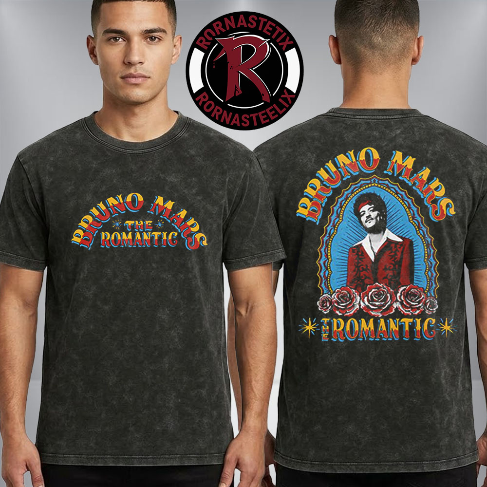 Bruno Mars Phoenix The Romantic Tour 2026 Halo Photographic Unisex Hoodie Washed T Shirt Bruno Mars Phoenix The Romantic Tour 2026 Halo Photographic Unisex Hoodie Washed T Shirt