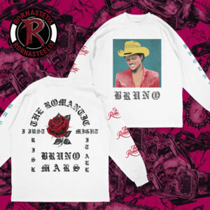 Bruno Mars Phoenix The Romantic Tour 2026 Merch Roses Longsleeve