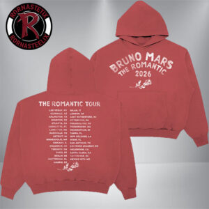 Bruno Mars The Romantic Tour 2026 Dates List Unisex Hoodie