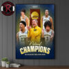Michigan Wolverines Men’s Basketball Champions NCAA 2026 National Tournament Poster Canvas Decor