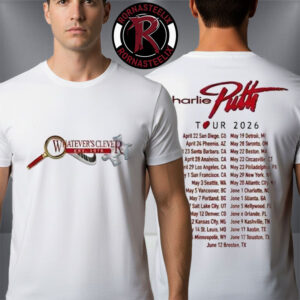 Charlie Puth Whatever’s Clever World Tour 2026 Merch Tee Schedule Tour Dates Unisex T Shirt Two Sided
