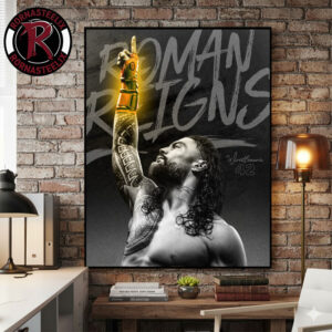 Congrats Roman Reigns The New World Heavyweight Champions 2026 WrestleMania 42 Vegas Poster Canvas Decor