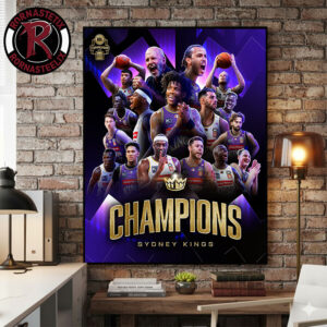 Congrats Sydney Kings Champions 2026 NBL Championship Poster Canvas Decor
