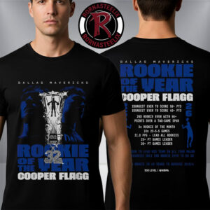 Cooper Flagg Dallas Mavericks Rookies Of The Year Chain Unisex T Shirt Two Sided