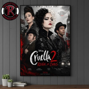 Cruella 2 Reign Of Chaos 2026 Starring Emma Stone Only In Theaters 2026 Poster Canvas Decor