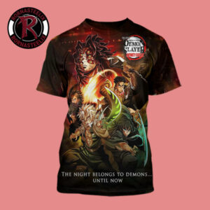 Demon Slayer Infinity Castle Part 2 New Key Visual The Night Belongs To Demons Until Now All Over Print Shirt