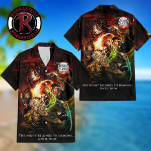 Demon Slayer Infinity Castle Part 2 New Key Visual The Night Belongs To Demons Until Now Hawaiian Shirt