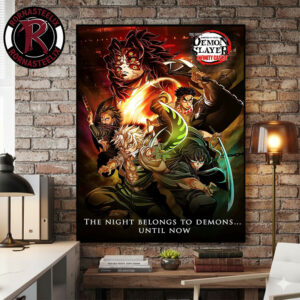 Demon Slayer Infinity Castle Part 2 New Key Visual The Night Belongs To Demons Until Now Poster Canvas Decor