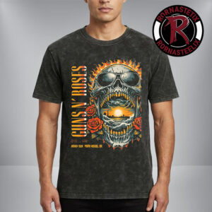Guns N Roses 2026 Event Poster At Jockey Club On April 1 2026 Porto Alegre Brazil Washed T Shirt