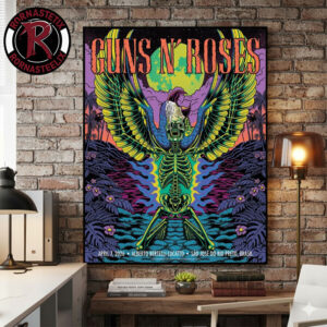 Guns N Roses Venue Poster At Sao José do Rio Preto On April 7 2026 Brazil Poster Canvas Decor