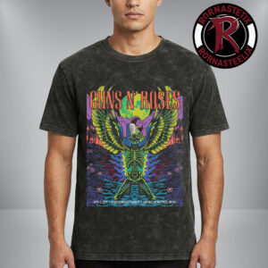 Guns N Roses Venue Poster At Sao José do Rio Preto On April 7 2026 Brazil Washed T Shirt