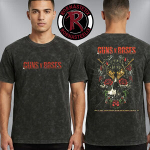 Guns N Roses World Tour 2026 Brazil Poster At Estádio Estadual Kleber José de Andrade On April 12 2026 Cariacica Brazil Washed T Shirt