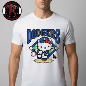 Hello Kitty x Los Angeles Dodgers First Pitch Unisex T Shirt