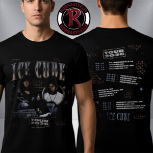 Ice Cube 2026 Tour Merch Collection Dates List Unisex T Shirt Two Sided