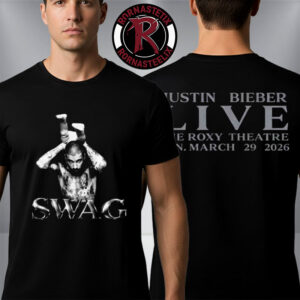 Justin Bieber SWAG Secret Show 2026 At The Roxy Theatre Pre Coachella Album On March 29 2026 Unisex T Shirt Two Sided