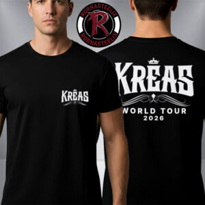 King Kreas World Tour 2026 Merch Logo Unisex T Shirt Two Sided