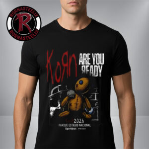 Korn 2026 Are You Ready Latin America Tour 2026 At Parque Estadio Nacional Santiago Chile On May 8 2026 Unisex T Shirt