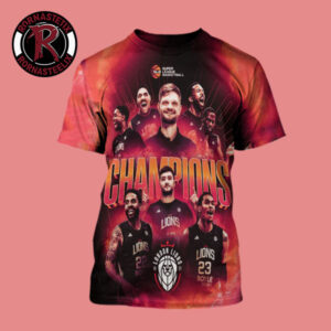 London Lions Basketball Champions 2026 Super League Basketball League Championship All Over Print Shirt