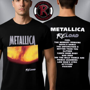 Metallica Album ReLoad Tracklist Unisex T Shirt Two Sided