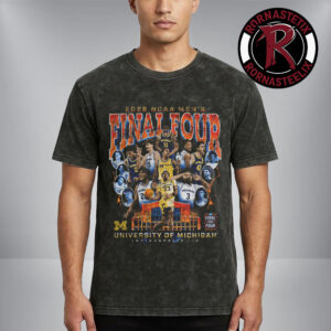 Michigan Wolverines 2026 NCAA Men’s Basketball Final Four Indianapolis IN Washed T Shirt