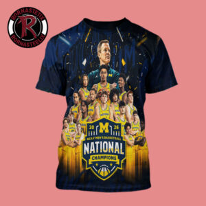 Michigan Wolverines Champions NCAA Men’s Basketball National Champions 2026 The Kings of College Basketball All Over Print Shirt