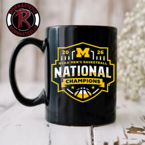 Michigan Wolverines Champions NCAA Men’s Basketball National Champions 2026 The Kings of College Basketball Logo Mug Cup