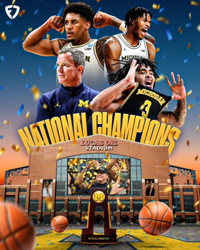 Michigan Wolverines Men's Basketball Champions NCAA 2026 National Tournament