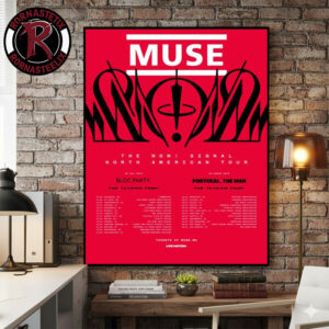 Muse Band The Wow Signal North American Tour 2026 Schedule Tour Dates Poster Canvas Decor