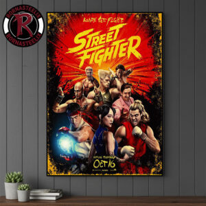 New Poster For Street Fighter Movie 2026 In Theaters On October 16 2026 Ready Set Fight Poster Canvas Decor
